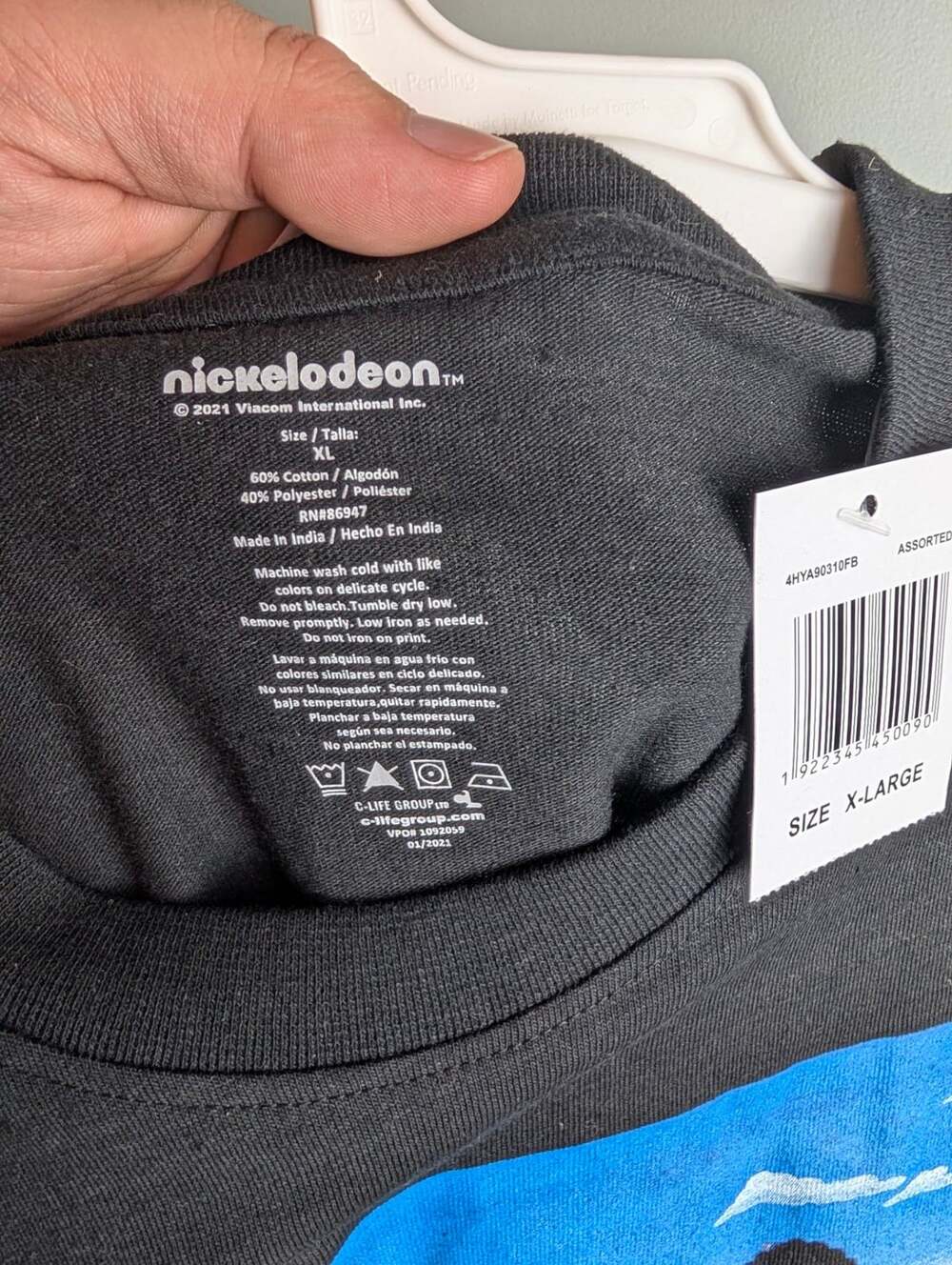​y2k Streetwear Nickelodeon Hey Arnold! Size XL Black Graphic T-Shirt - Picture 2 of 3